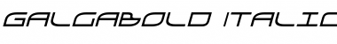 Download Galga Bold Italic Font