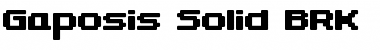 Download Gaposis Solid BRK Font Download Gaposis Solid BRK Font