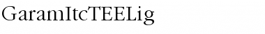 Download GaramItcTEELig Font