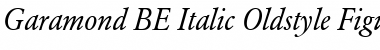 Garamond BE Italic