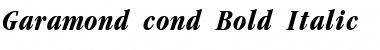 Garamond cond Bold-Italic