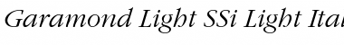 Garamond Light SSi Light Italic