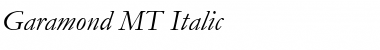 Garamond MT Italic Font