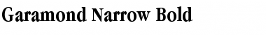Garamond Narrow Bold Font