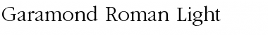 Garamond-Roman Light Font