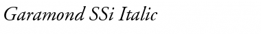 Garamond SSi Italic Font