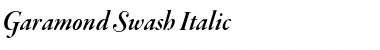 Garamond Swash Italic Font