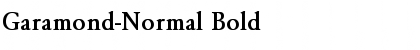 Garamond-Normal Bold Font