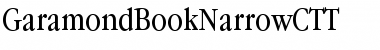 GaramondBookNarrowCTT Regular Font