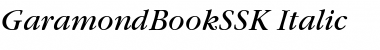 GaramondBookSSK Italic