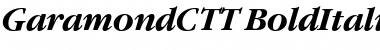 GaramondCTT BoldItalic Font