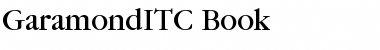 GaramondITC Font