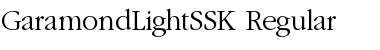 GaramondLightSSK Regular Font