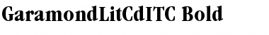 GaramondLitCdITC Bold Font