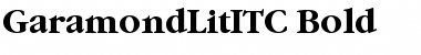 GaramondLitITC Bold Font
