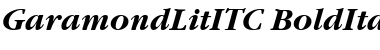 GaramondLitITC Bold Italic