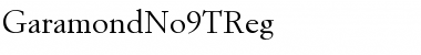 Download GaramondNo9TReg Font Download GaramondNo9TReg Font