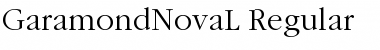 Download GaramondNovaL Font