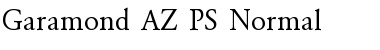 Garamond_A.Z_PS Font
