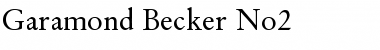 Garamond Becker No2 Regular Font