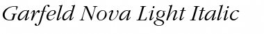 Garfeld-Nova-Light Italic Font