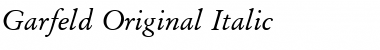 Garfeld-Original Italic