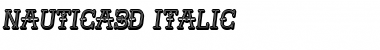 Nautica 3D Italic Font