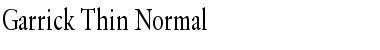 Garrick Thin Normal Font
