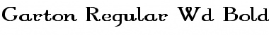 Download Garton Regular Wd Bold Font
