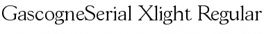 GascogneSerial-Xlight Regular Font