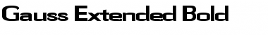 Gauss-Extended Bold Font