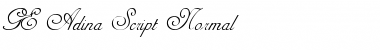 GE Adina Script Normal Font