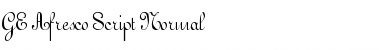 GE Afresco Script Normal Font