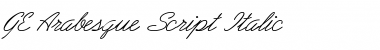 GE Arabesque Script Italic