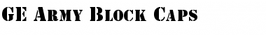 GE Army Block Caps Font