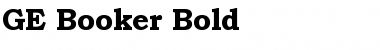GE Booker Bold Font
