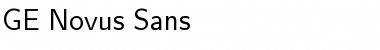 GE Novus Sans Regular Font