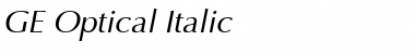 GE Optical Font