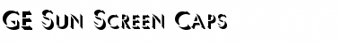 Download GE Sun Screen Caps Font