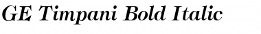 GE Timpani Font