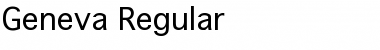 Geneva Regular Font