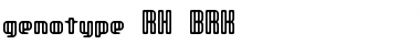 genotype RH BRK Font