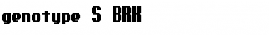 genotype S (BRK) Normal Font