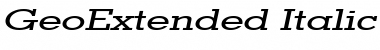 GeoExtended Font