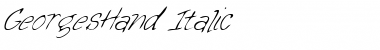 GeorgesHand Italic Font