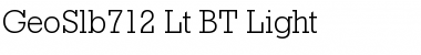 Download GeoSlb712 Lt BT Font