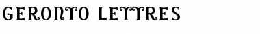 GEronto Lettres Font