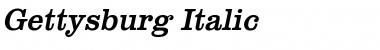 Gettysburg Italic