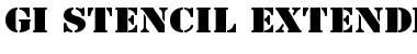 GI StencilExtended Font