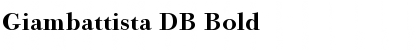 Giambattista DB Bold Font